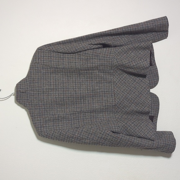 Talbots Women's Blazer Jacket Equestrian Wool Zip English Countryside Size 12 - Picture 9 of 9